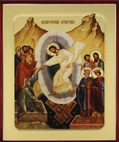 Икона Воскресение Христово (на дереве) 125 х 160.