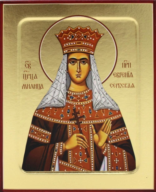 Икона Милицы (Евгении) Сербской, царицы (на дереве) 125 х 160.