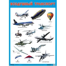 Развивающие плакаты " Воздушный транспорт"