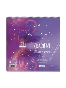 Скетчбук Градиент.(розовая, девочка на качелях) ISBN 978-5-00141-522-0 ст