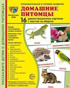 Дем. картинки СУПЕР Домашние питомцы. 16 демонстр. картинок с текстом на обороте (173х220 мм)