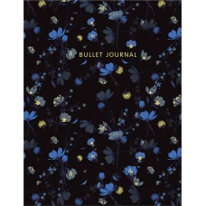 Блокнот в точку: Bullet Journal (полночные цветы 144 c. пружина)