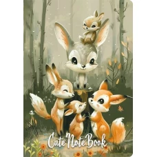 Cute Animals Notebook (А6 32 л. дизайнерская бумага)