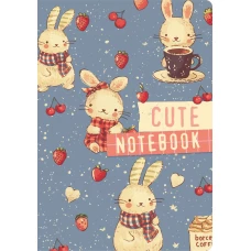Cute Bunny Notebook (А6 32 л. дизайнерская бумага)
