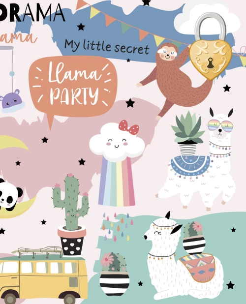 Блокнот с замочком. Лама и ее друзья (в подарочном коробе 160 стр. цветной)