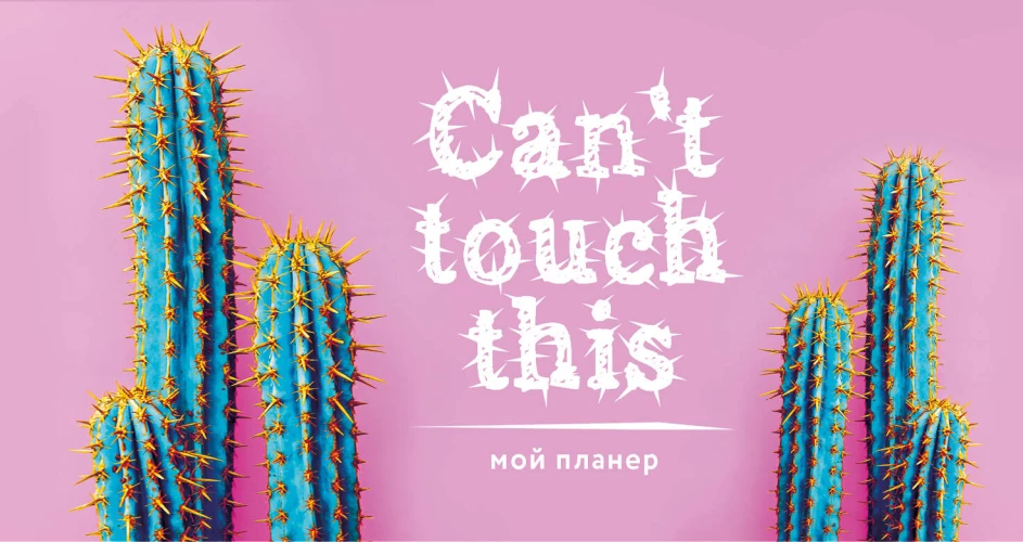 Мой планер. Колючие кактусы: Can``t touch this (мини на навивке)
