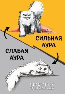 Сильная аура/слабая аура. Ежедневник недатированный (А5 72 л.)