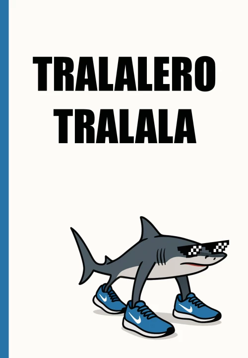 Тралалеро Тралала. Ежедневник недатированный (А5 72 л.)