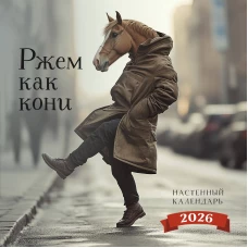 Ржем как кони. Календарь настенный на 2026 год (300х300)