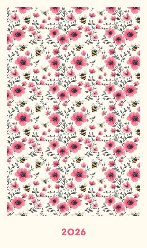 Мини ежедневник. Пчелы в кустах (А6 80 л. мягкая обложка)