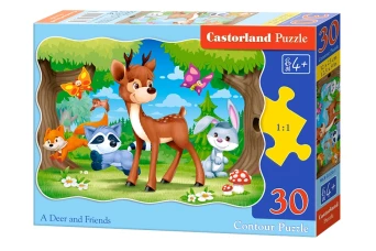 B-03570 A Deer and Friends