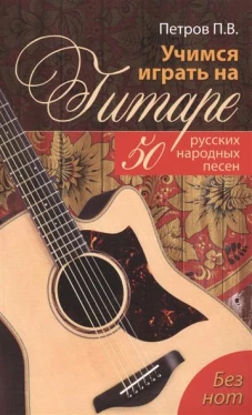 Учимся играть на гитаре без нот. 50 русских народных песен